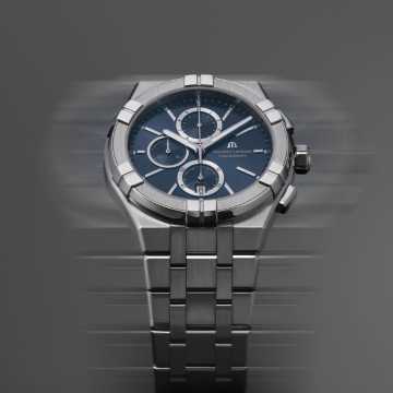 Foto Profilo Orologio Maurice Lacroix Aikon Quartz Chronograph AI1118-SS002-430-1
