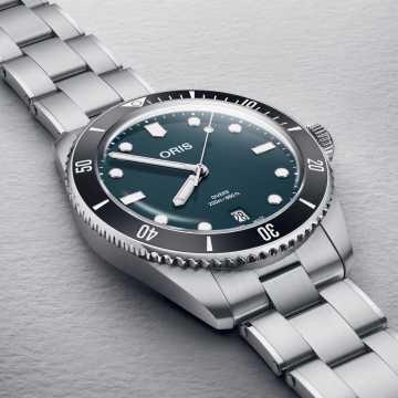 Foto Cassa Orologio Oris Divers Date Blu 01 733 7795 4055-Set