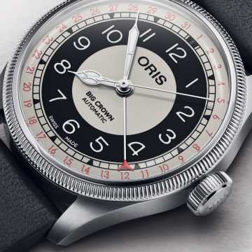 Foto Quadrante Orologio Oris Big Crown Pointer Date Bullseye 