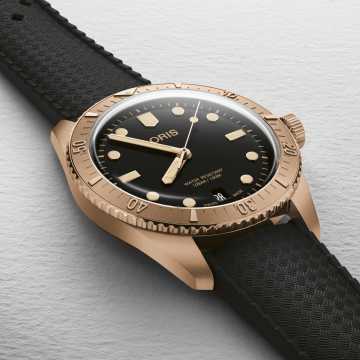 Foto Profilo Oris Orologio Divers Sixty-Five Cotton Candy Sepia