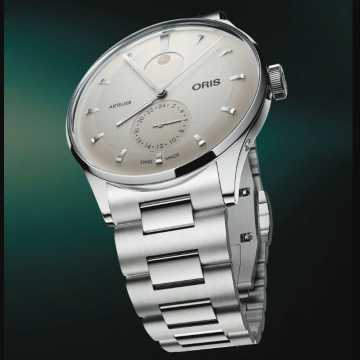 Foto Profilo Orologio Oris Artelier Complication Bracciale in Acciaio