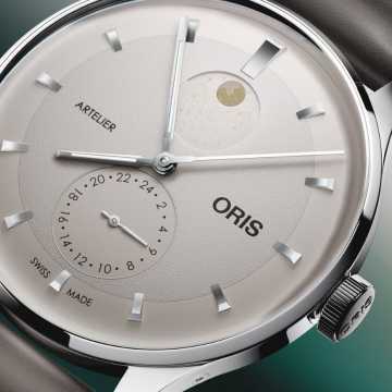 Foto Quadrante Orologio Oris Artelier Complication Cinturino in Pelle
