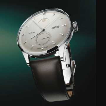 Foto Profilo Orologio Oris Artelier Complication Cinturino in Pelle