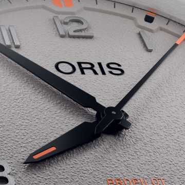 Foto Quadrante Orologio Oris ProPilot Date Gesso 01 733 7805 4163-07 6 20 15LC