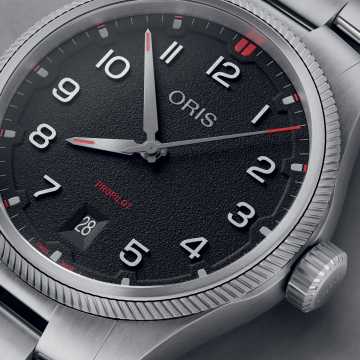 Foto Quadrante Orologio Oris ProPilot Date Nero