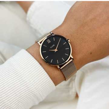 Foto Polso Orologio Cluse Minuit Mesh CW0101203003