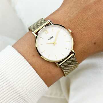 Foto Polso Orologio Cluse Minuit Mesh CW0101203007
