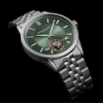 Foto Quadrante Orologio Freelancer Raymond Weil Green