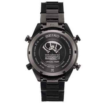 Foto Fondello Orologio Seiko Prospex One Hundredth of a Second 2023 World Athletics Limited Edition Speedtimer