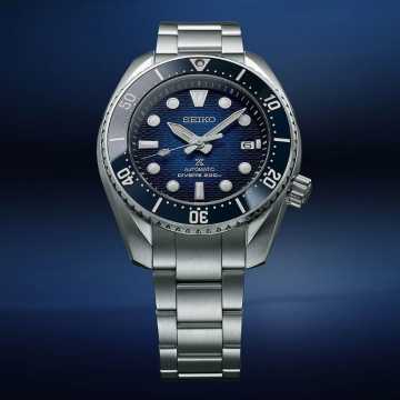 Foto Quadrante Orologio Seiko Prospex King Sumo Blue Gradation SPB321J1
