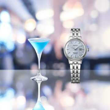 Foto Social Orologio Seiko Presage Cocktail Time ‘Skydiving’ Diamond Twist