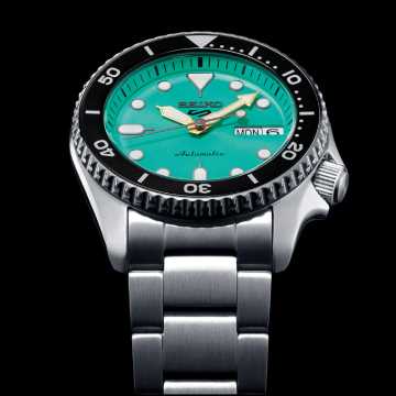 Foto Cassa Orologio Seiko 5 Sports SKX Midi Teal SRPK33K1
