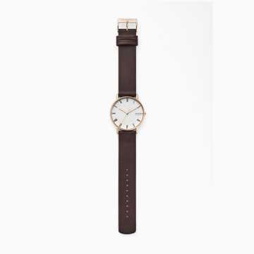 SKAGEN - OROLOGIO SIGNATUR CINTURINO MARRONE