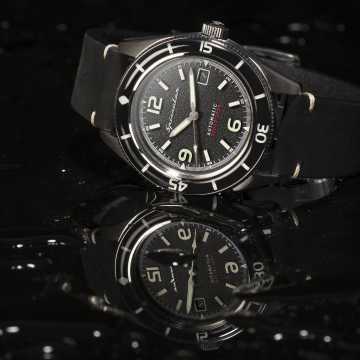 Foto Profilo Orologio Spinnaker Fleuss Quadrante Nero