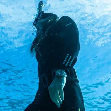 Foto Diver Orologio Spinnaker Hass Grey Turquoise