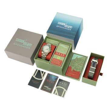 Foto Box Orologio Spinnaker Hass Grey Turquoise