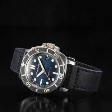 Foto Profilo Orologio Hull Diver Quadrante Blu