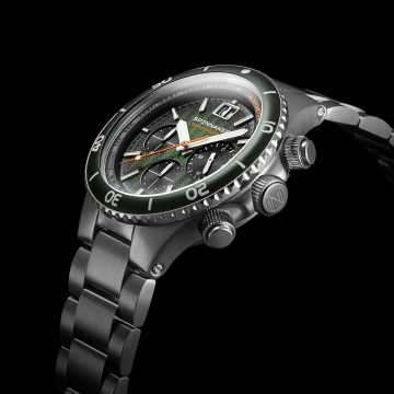 Foto Profilo Orologio Spinnaker Hydrofoil Quadrante Verde