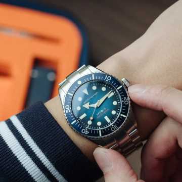 Foto Polso Orologio Spinnaker The Spence Indigo Blue SP5097-22