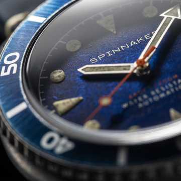 Foto Quadrante Orologio Spinnaker Wreck Oxidized Blue