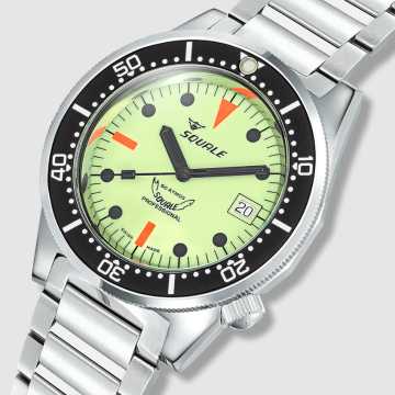 Foto Quadrante Orologio Squale 1521 Full Luminous Bracelet
