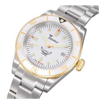 Foto Cassa Orologio Squale 1545 White Bracelet  