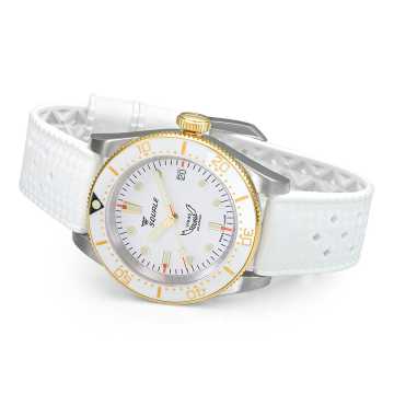 Foto Profilo Orologio Squale 1545 White Rubber