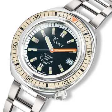 Foto Quadrante Orologio Squale 2001 Reverse Sand 2001BEBK.AC