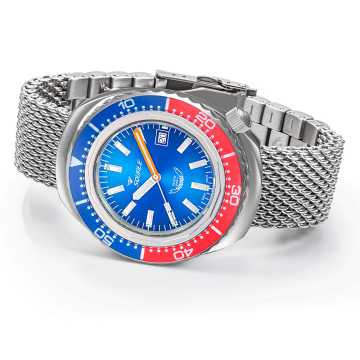 Foto Profilo Orologio Squale 2002 Blue Red