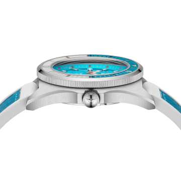 Foto Cassa Foto Fondello Orologio Squale Matic S Light Blue HydroLeather