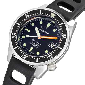 Foto Quadrante Orologio Squale 1521 Black Blasted