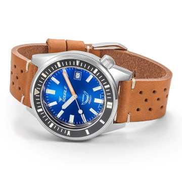 Foto Profilo Orologio Squale Matic Dark Blue Leather