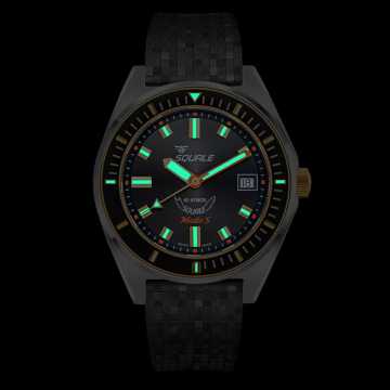 Foto Lume Orologio Squale Matic S Two Tone Mosaic