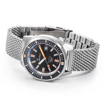 Foto Profilo Orologio Squale Matic Satin Black Mesh