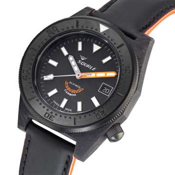 Foto Quadrante Orologio Squale T-183 Forged Carbon Orange