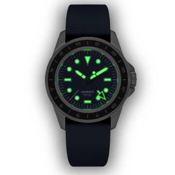 Foto Lume Orologio Unimatic U1-GMT-DHN Diving Heritage