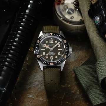 Foto Cassa Orologio Wolbrook Skindiver II Automatic 23-S2AJ-005-RB1-GRN-CXO