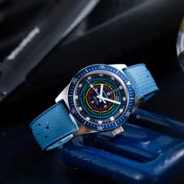 Foto Profilo Orologio Wolbrook Skindiver Decompression Automatic 25-SDA-004-RB1-BLE