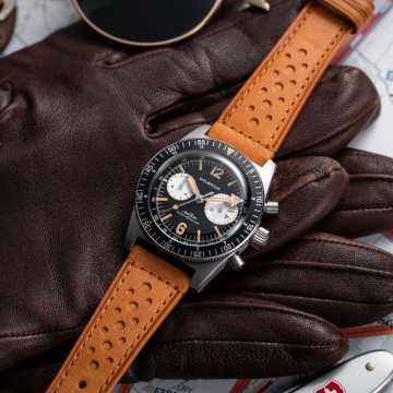 Foto Cassa Orologio Wolbrook JetFlyer Automatic Chronograph Nero e Argento