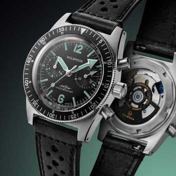 Foto Cassa Orologio Wolbrook JetFlyer Automatic Chronograph Quadrante Nero