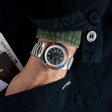 Foto Polso Orologio Automatico Wolbrook Pan4Timer 