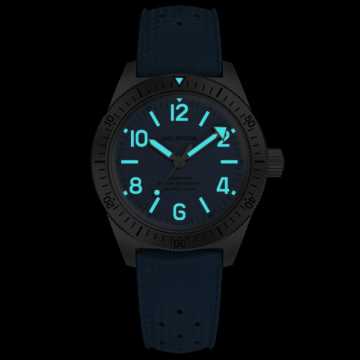 Foto Lume Orologio Wolbrook Skindiver Automatic Blue