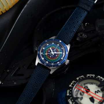Foto Profilo Orologio Wolbrook Skindiver Decompression Automatic Blue