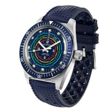 Foto Cassa Orologio Wolbrook Skindiver Decompression Automatic Blue