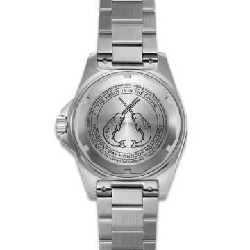 Foto Fondello Orologio Wolbrook Skindiver II Automatic Dive White Lum Black Dial S