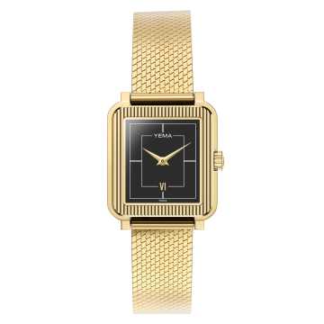 Foto Maglia Milanese Orologio Yema Gold Black YMHF1587-1AM