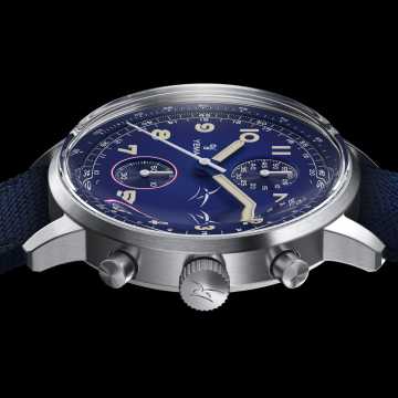 Foto Cassa Orologio Yema Flygraf Bi-Compax French Air Force YMHF1582AA-GG