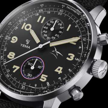 Foto Quadrante Orologio Yema Flygraf Bi-Compax French Air Force YMHF1582AA-AA