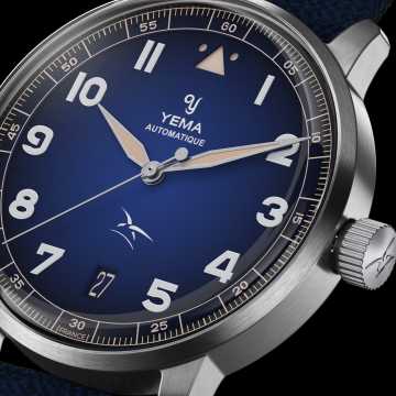 Foto Quadrante Orologio Yema Fligraf Flieger French Air Force Blue
