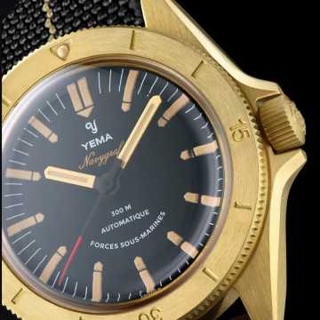 Foto Cassa Orologio Yema Navygraf Forces Sous-Marines Fost Bronze